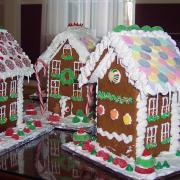 A Variety of Two Story Gingerbread Houses